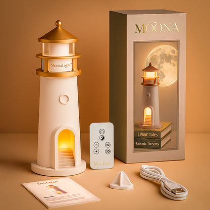Moona™ 3D Moon Projector Lighthouse Lamp Il mio negozio