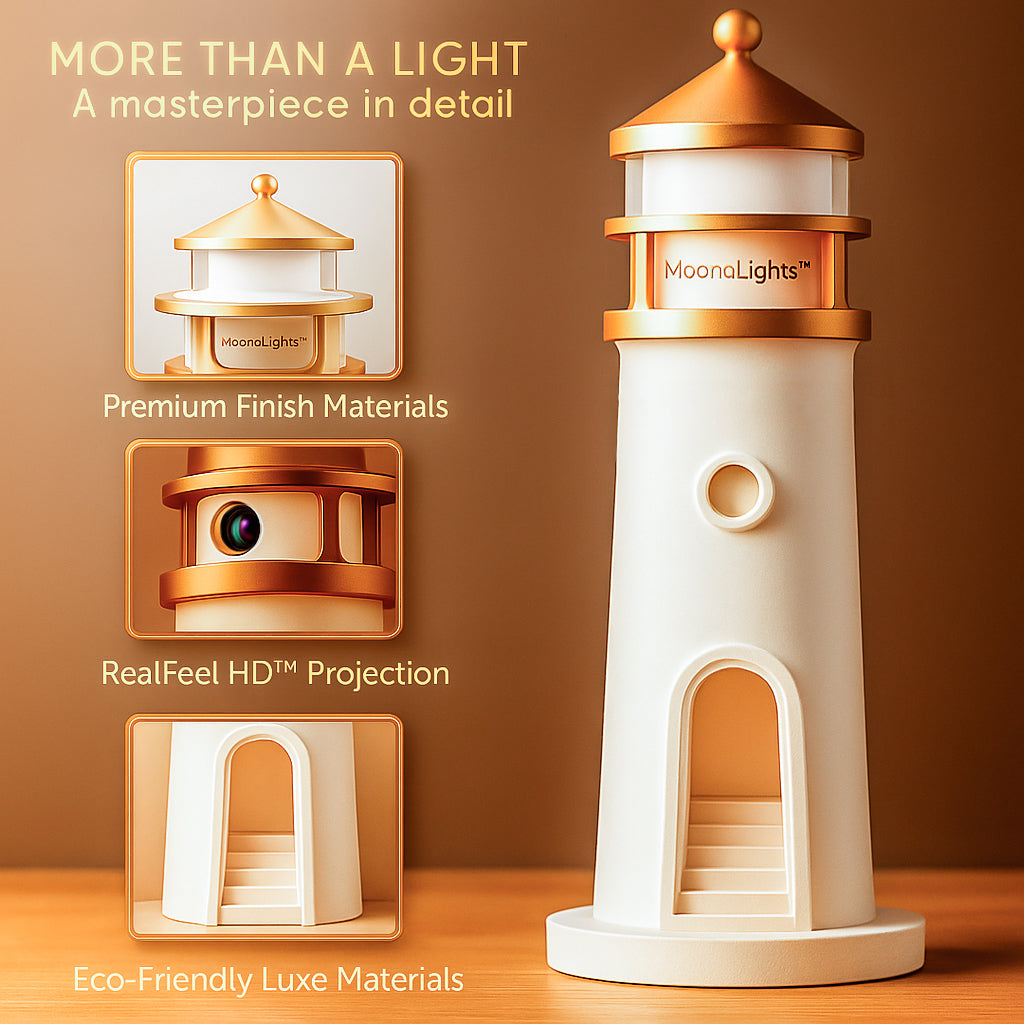 Moona™ 3D Moon Projector Lighthouse Lamp Il mio negozio