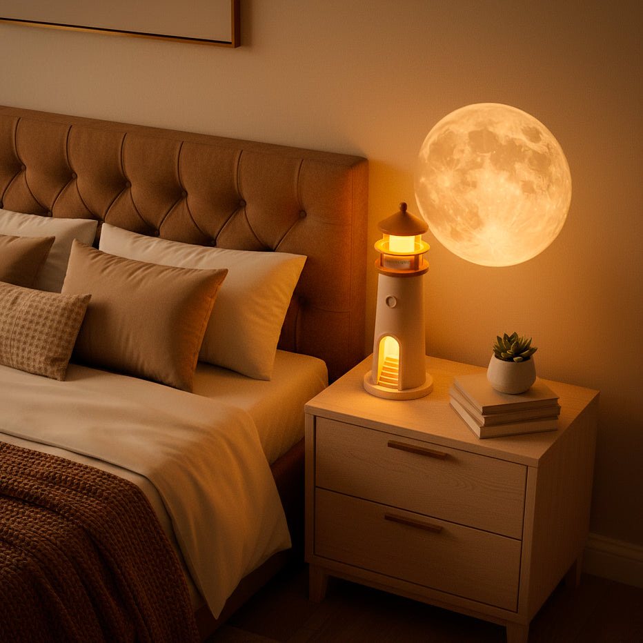Moona™ 3D Moon Projector Lighthouse | Limited 2025 Edition Il mio negozio